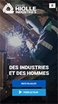Mobile Screenshot of hiolle-industries.com